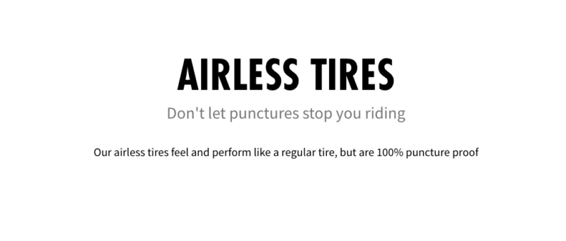 airless tires puntures free