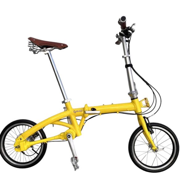 Cyclelah folding shaft bike 16″ Yellow Bicycles