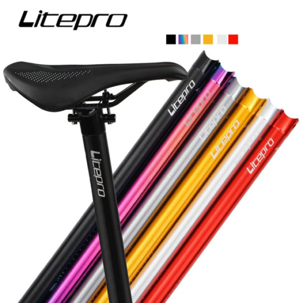 Litepro Folding Bike CNC SeatPost 33.9*600mm Aluminum Alloy